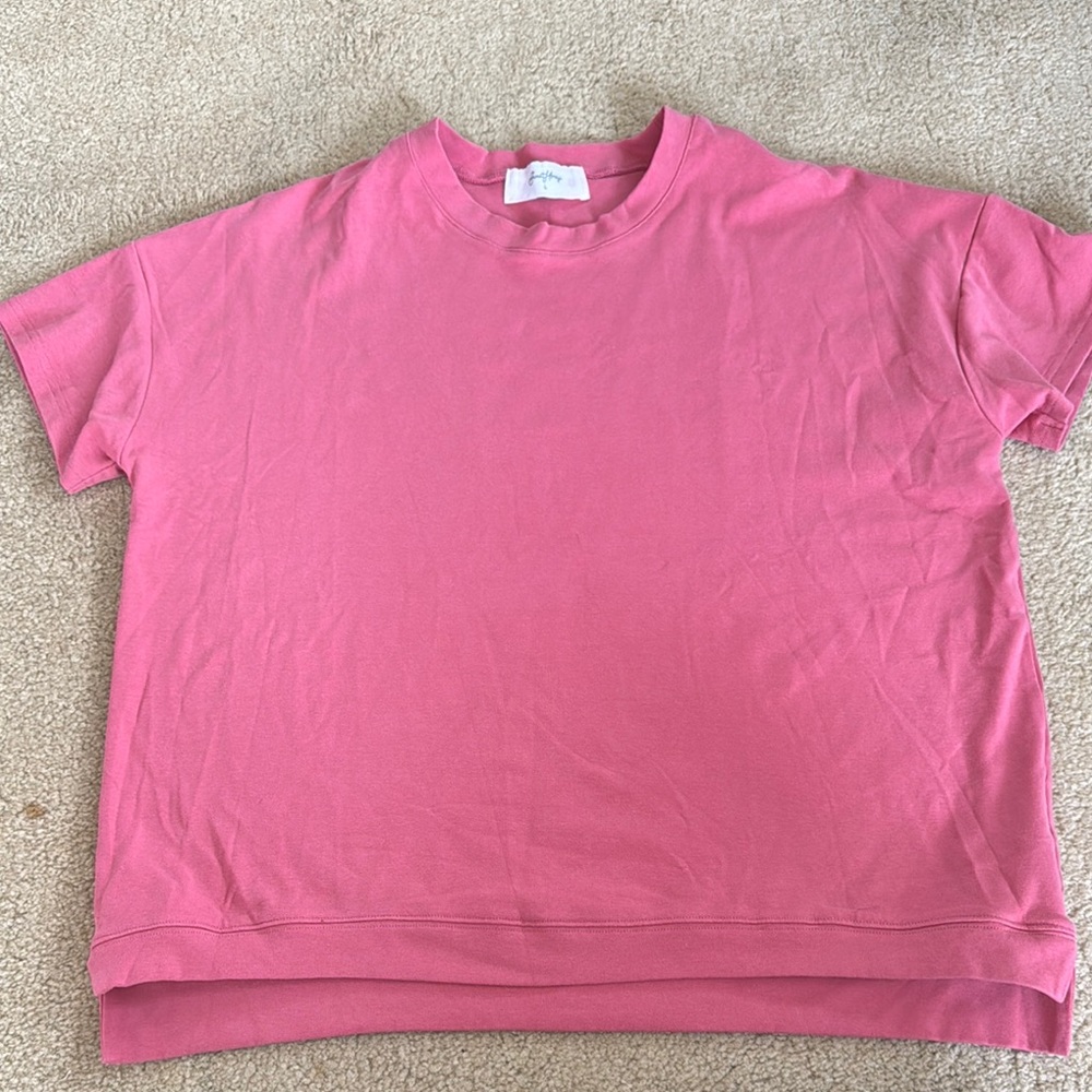 SweetHoney Pink Short Sleeve Lounge Tee Large